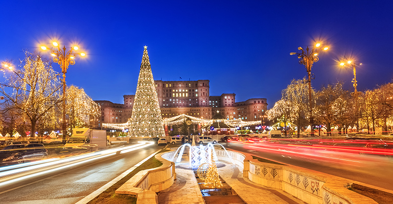 Christmas lights in Bucharest